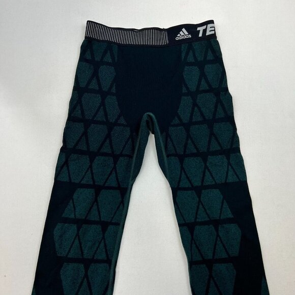 Adidas Womens Multicolor Techfit Elastic Waist Pull On Activewear Tights Size M - Picture 2 of 10